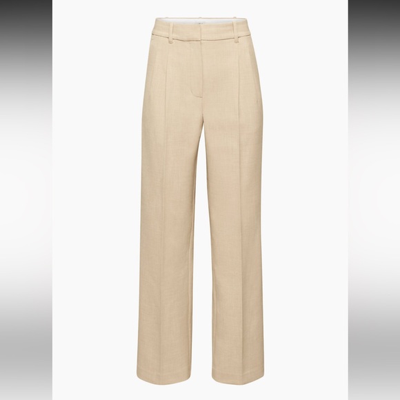 🤍SOLD🤍 Aritzia - The Effortless Pant™ Beige - Picture 1 of 6